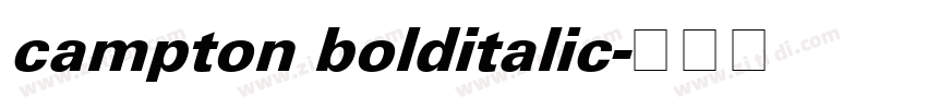 campton bolditalic字体转换